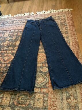 Loft High-Waist Wide Leg Jeans Size 6